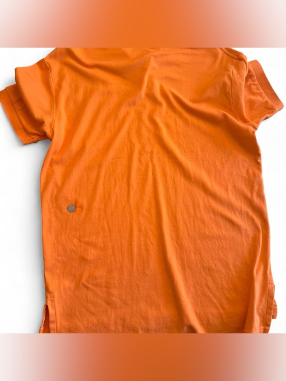 Polo Ralph Lauren classic fit polo | Orange | Men’s M | green pony | 100% cotton - Picture 5 of 6